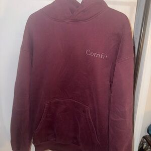 Comfrt Women's Burgundy Hoodie and Sweatpants Set